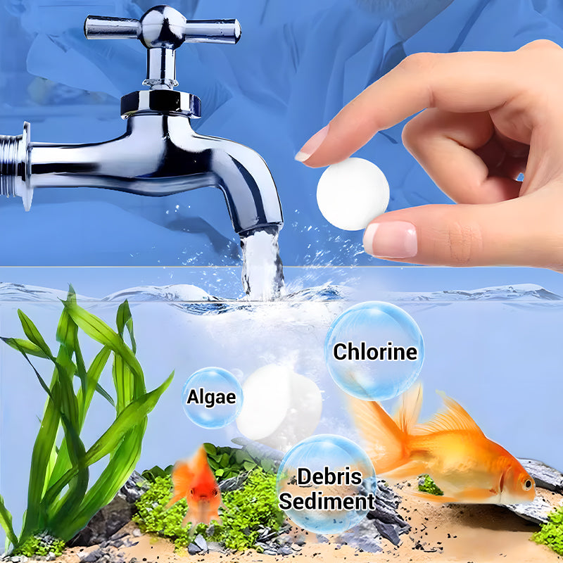 Polymer water cleaning tablets with strong chlorine and entaluminum effect