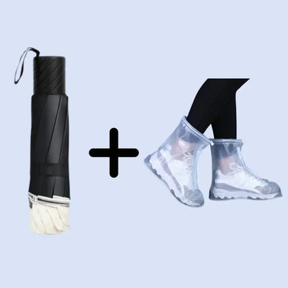 🌂🔥Großer faltbarer Regenschirm mit 12 windfesten Speiche