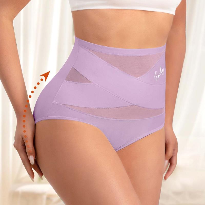 💖Last Day-Buy 1 Get 3 Packs💖Plus-Size High-Waist Cross Tummy Control Panties