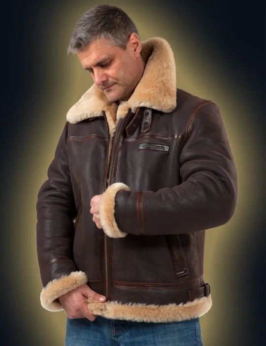 Fliegerjacke, schwere Ausführung🔥Kostenloser Versand