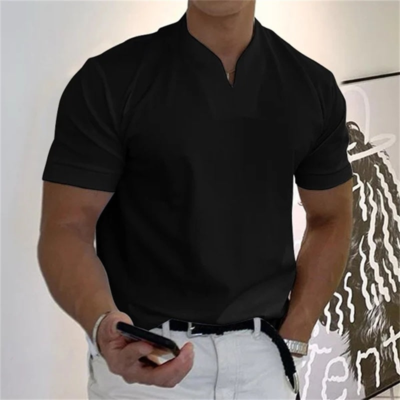 🏋️ Sportliches Herren V-Shirt aus Baumwolle – Ideal für Training &amp; Freizeit