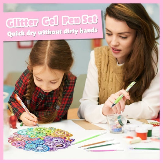 🎨 Glitzernder Gelstift-Set🎄Leuchtende Farben, grenzenlose Kreativität