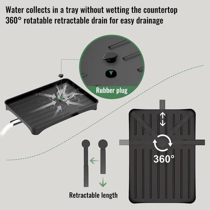 📢📢Letzte Chance: 50% Rabatt  !!!⏰ 2-stufiges Geschirr-Abtropfregal – Mit Ablaufschale, Platzsparend & Ideal für Familienküchen