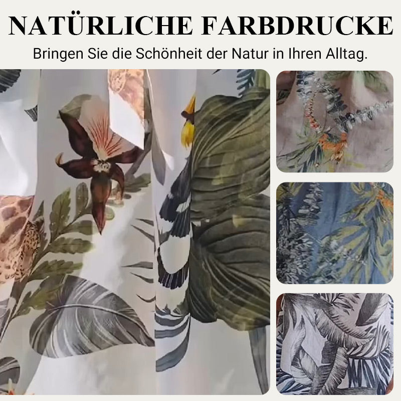 🌷❤️‍🔥Bedrucktes Kleid mit Rundhalsausschnitt aus Baumwolle und Leinen für Frauen🔥Kauf 2 Artikel versandkostenfrei🔥