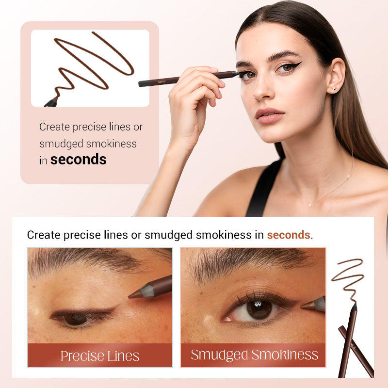 👁️ KAUFE 1, ERHALTE 1 GRATIS! 💜 Wasserfester &amp; Langanhaltender Gel-Eyeliner – Wischfest, Präzise Linien &amp; Intensive Farbe ✨