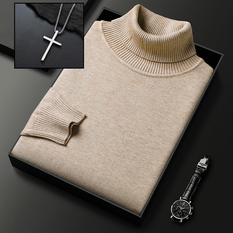 🧶 50 % RABATT PÅ VARMT SALG! ✨ Premium kasjmirgenser herre ensfarget - Mykt, behagelig garn med moderne passform for jobb &amp; Fritid 👔🎯