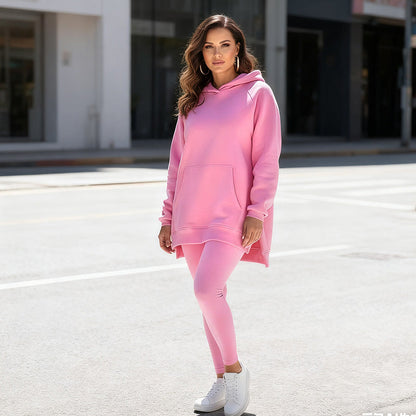 🍂 LETZTER TAG DER AKTION – 50 % RABATT 🍂 Stilvolles Hoodie- und Hosen-Set für Damen