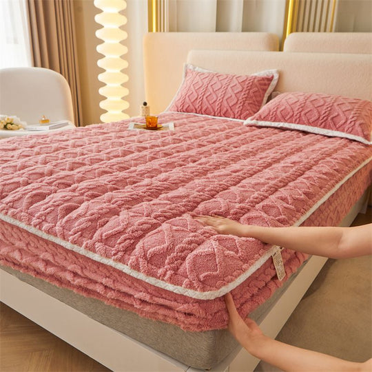 🛏️  WARME PASSGENAUEN BETTWÄSCHE – Gebürstete Flanell-Bettwäsche mit tiefen Taschen und rutschfesten Ecken für ganzjährigen Komfort ❄️🛌