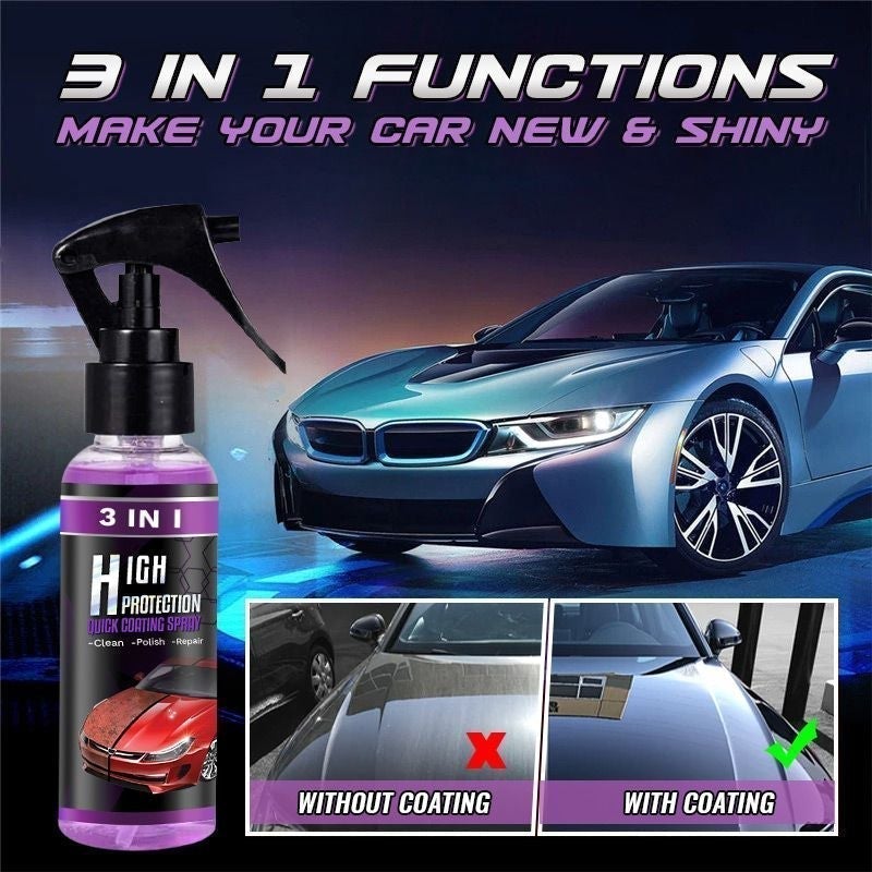 ⏳Begrenzte Zeit 50% Rabatt💥3-IN-1 Hoher Schutz Schnelles Auto-Beschichtung Spray