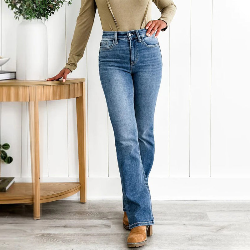 Geeignet für alle Körpertypen👖Hochelastische Jeans zur Bauchkontrolle