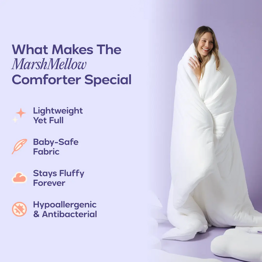 💖 50% OFF TODAY! ☁️ MarshMellow Comforter™ ✨ Double-Stuffed Ultra-Soft Comfort for Better Sleep