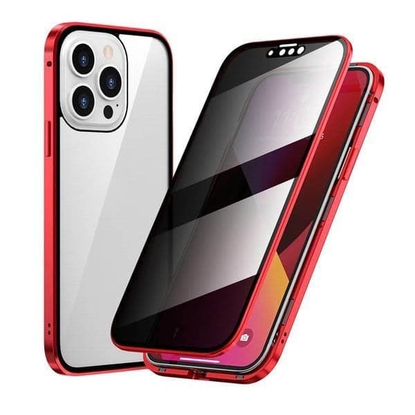 ✨ LETZTER TAG VERKAUF 50% RABATT ✨Magnetische iPhone-Hülle mit Sichtschutzglas und Metallrahmen