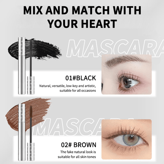 💖KOOP 1, KRIJG 2 GRATIS💖Tweekleurige mascara in zwart en bruin voor de perfecte wimperlook.