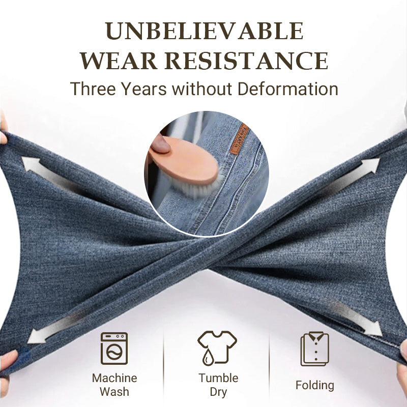 Vintage Straight Jeans – Warm Lined &amp; Flattering Fit Design