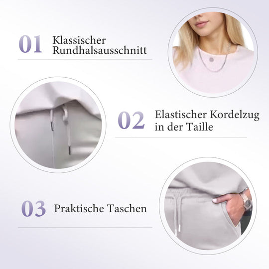 Schickes 2-teiliges Damen-Outfit: Bequemes Top &amp; passende Hose