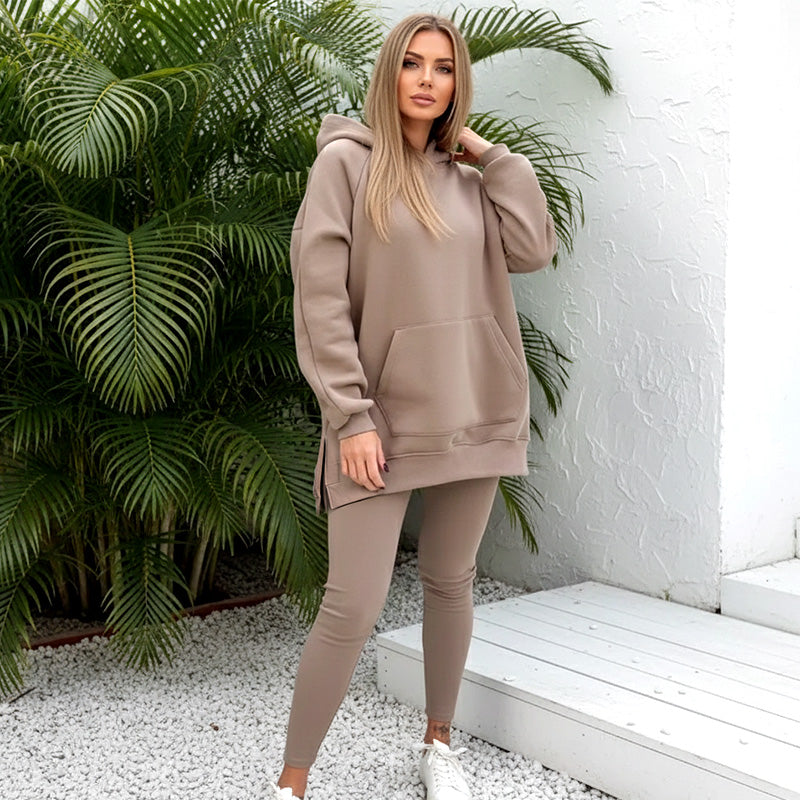 🍂 LETZTER TAG DER AKTION – 50 % RABATT 🍂 Stilvolles Hoodie- und Hosen-Set für Damen
