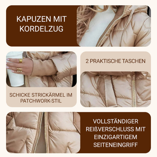❄️Adéntrese en la venta de descuentos de invierno❄️Abrigos de invierno cálidos con capucha y longitud media para mujer