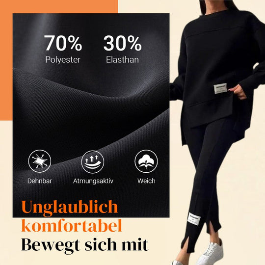 Conjunto casual de leggings y sudadera para mujer.