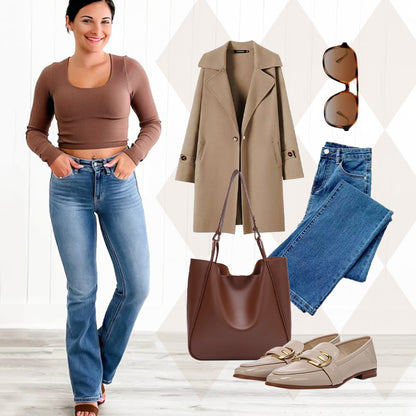 ❤️Holy Grail Bootcut-Jeans zur Bauchkontrolle👖