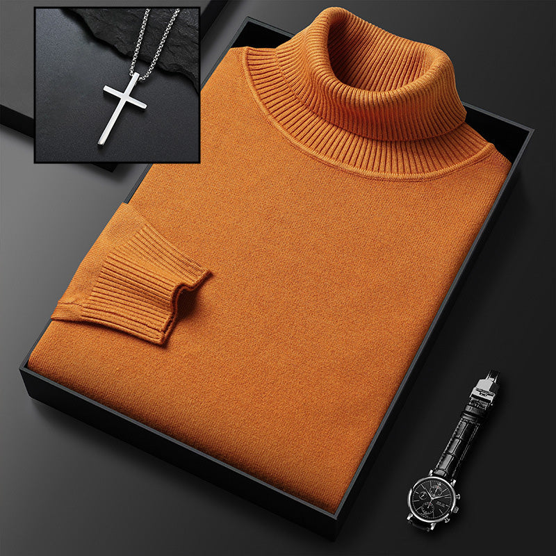 🧶 50 % RABATT PÅ VARMT SALG! ✨ Premium kasjmirgenser herre ensfarget - Mykt, behagelig garn med moderne passform for jobb &amp; Fritid 👔🎯