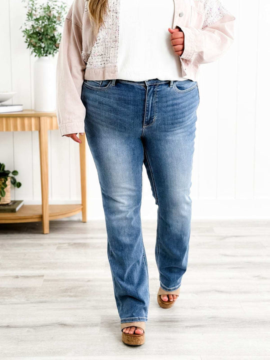 🍂Holy Grail Bootcut-jeans👖💥Tidsbegränsat erbjudande: 50 % rabatt på beställningar