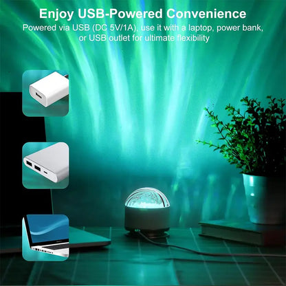 7 Color Star Projector Light with Music Rhythm, Ocean Wave & 3D Water Ripple Effects, Romantic Night Light for Bedroom, Party, Best Christmas Gift for Kids & Lovers