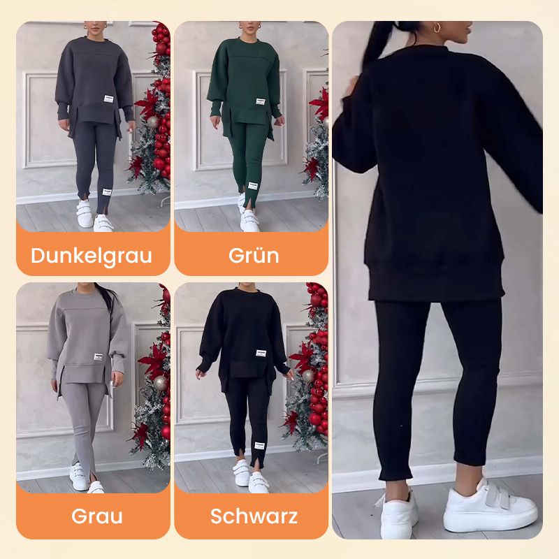 ✨ Lässiges Sweatshirt-Leggings-Set für Frauen - Ultraweiches Jersey mit Moderne Passform für Alltag & Sport 🏃‍♀️💫