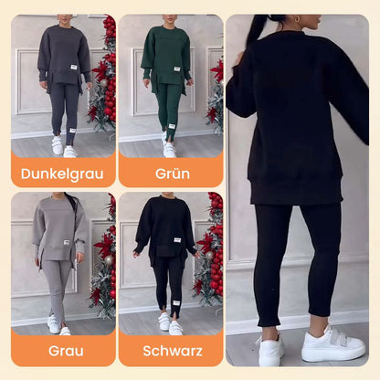 ✨ Lässiges Sweatshirt-Leggings-Set für Frauen - Ultraweiches Jersey mit Moderne Passform für Alltag & Sport 🏃‍♀️💫