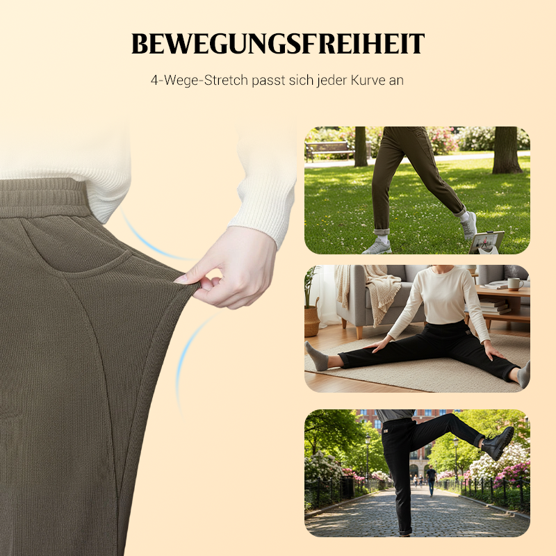 👖 💫 DAMENHOSE MIT KUNSTFELL-FUTTER - Hochtailliert &amp; Weiche Innenseite, 4-Wege-Stretch für Optimale Wärme und Komfort ❄️🛍️