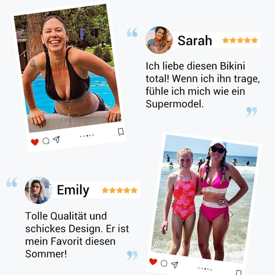 🔥Prezo especial do último día €18.99!👙Conxuntos de bikini de talle alto con control de barriga e deseño de bloques de cor