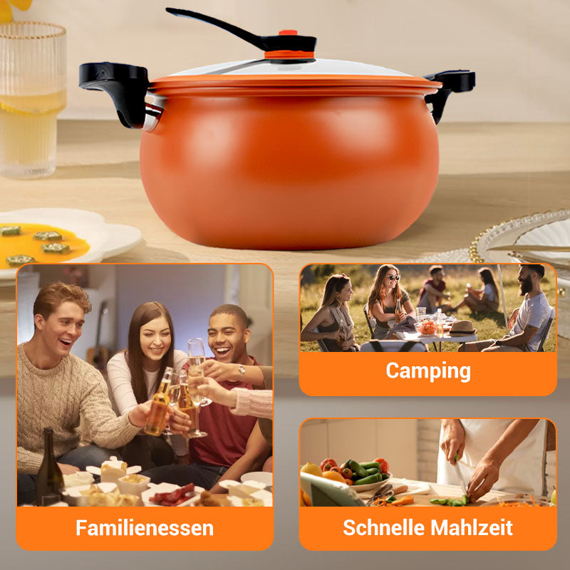 🔈🔈60 % Rabatt🧑‍🍳Empfohlen von einem Michelin-Koch🏆Großer, multifunktionaler Schnellkochtopf mit Antihaftbeschichtung