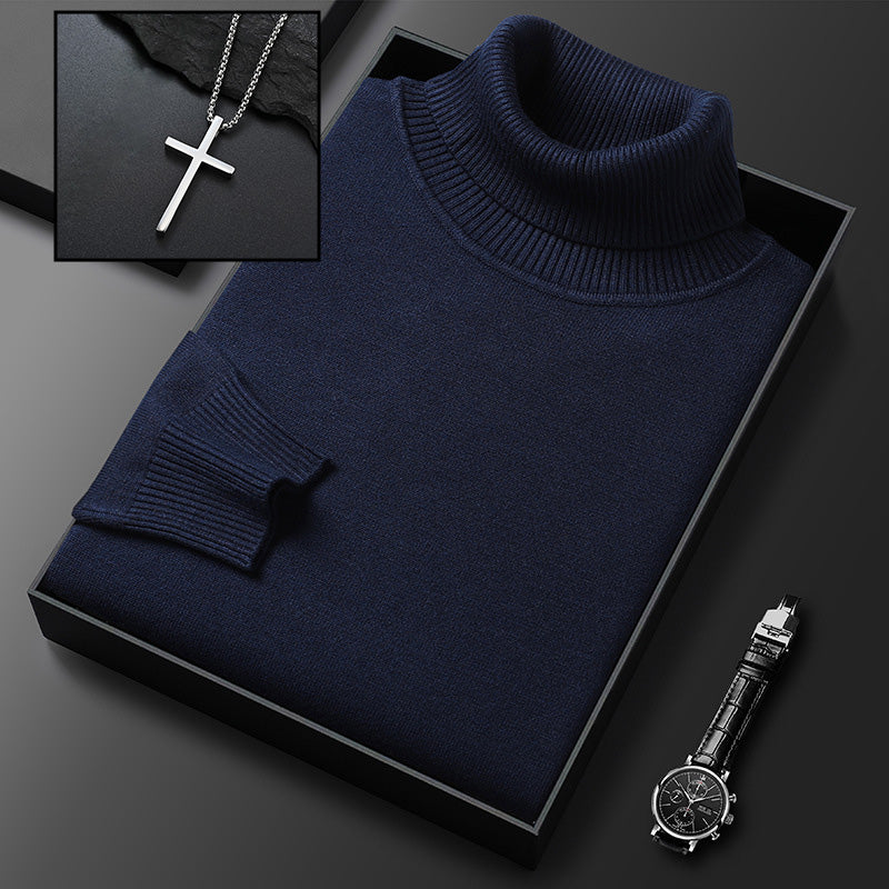 🧶 50 % RABATT PÅ VARMT SALG! ✨ Premium kasjmirgenser herre ensfarget - Mykt, behagelig garn med moderne passform for jobb &amp; Fritid 👔🎯