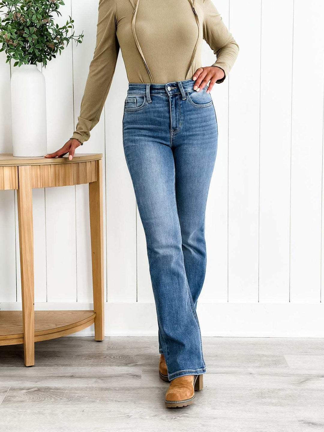 🍂Holy Grail Bootcut-jeans👖💥Tidsbegränsat erbjudande: 50 % rabatt på beställningar