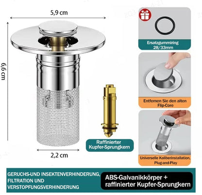 🔥50% Rabatt für begrenzte Zeit🔥Edelstahl-Bodenabflusssieb