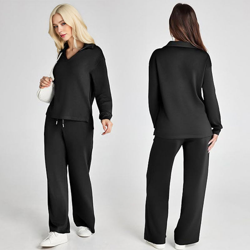 👚50% RABATT! 🧥 Damen 2-teiliges Sweatshirtset – Bequemer Stoff, Lässiger Style &amp; Perfekt für Alltag und Freizeit 🛍️