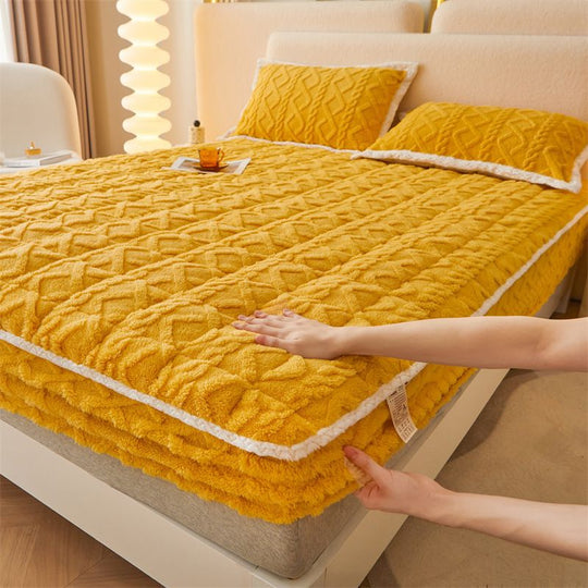 🛏️  WARME PASSGENAUEN BETTWÄSCHE – Gebürstete Flanell-Bettwäsche mit tiefen Taschen und rutschfesten Ecken für ganzjährigen Komfort ❄️🛌