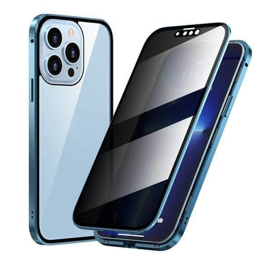 ✨ LETZTER TAG VERKAUF 50% RABATT ✨Magnetische iPhone-Hülle mit Sichtschutzglas und Metallrahmen