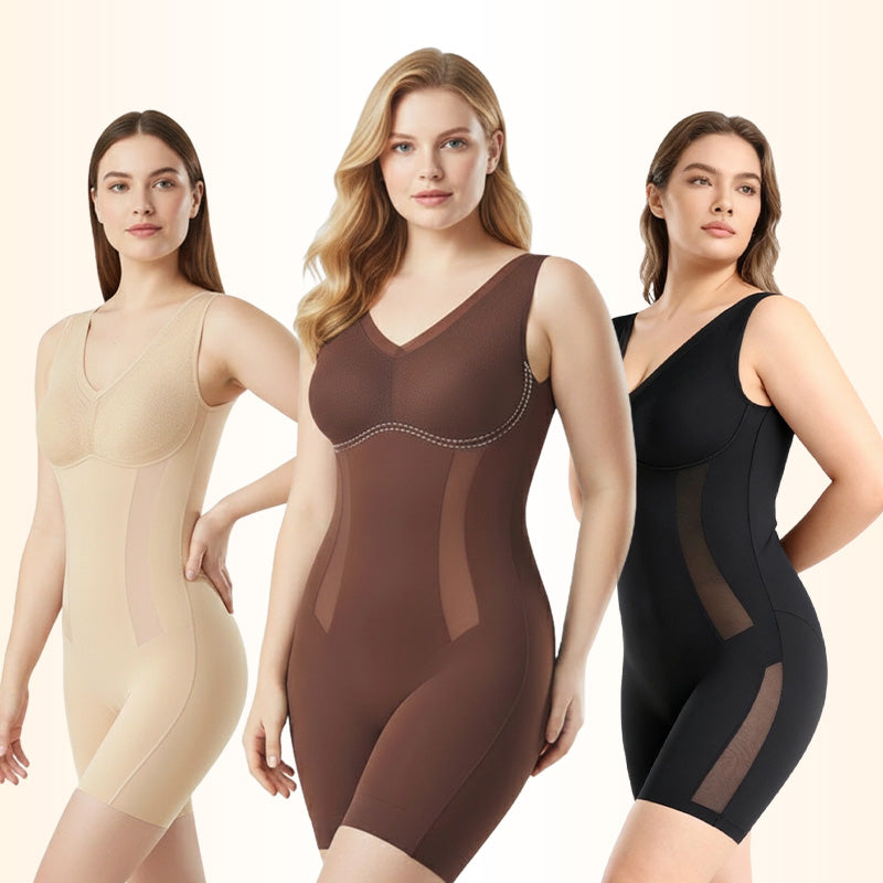 💥 Formende Einteiler-Shapewear mit Bauchstraffung & Hüftlifting – völlig nahtlos!