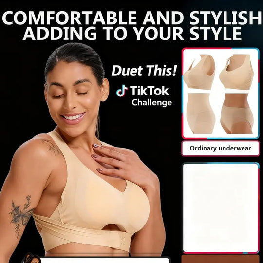 Women’s Beige Wireless Bra, Soft Breathable Non-removable Moulded Cups, Yoga Fitness Sportswear for Gym &amp; Daily Training