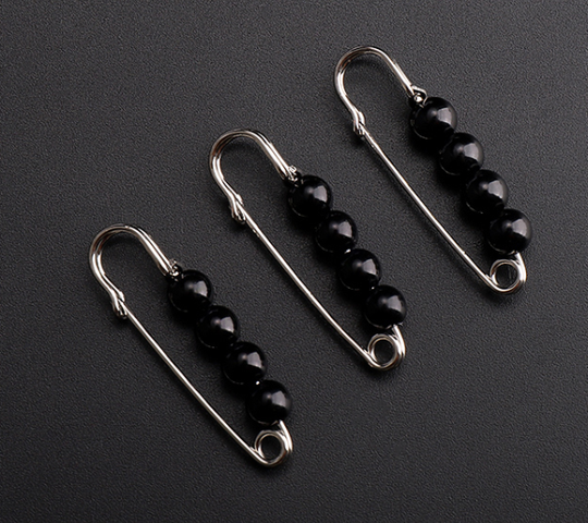✨Pearl Brooch Pins,Safety Pins for Clothing Dress pants skirt Cardigan Collar，Faux Pearl Rhinestones Brooches for Women Girls Pants Extender Safety Pins