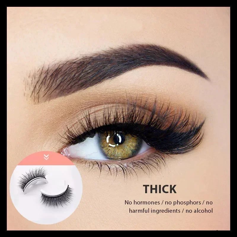 ❤️‍🔥Kauf 1 und bekomme 1 gratis dazu（2 Paar）✨Wiederverwendbare selbstklebende Wimpern
