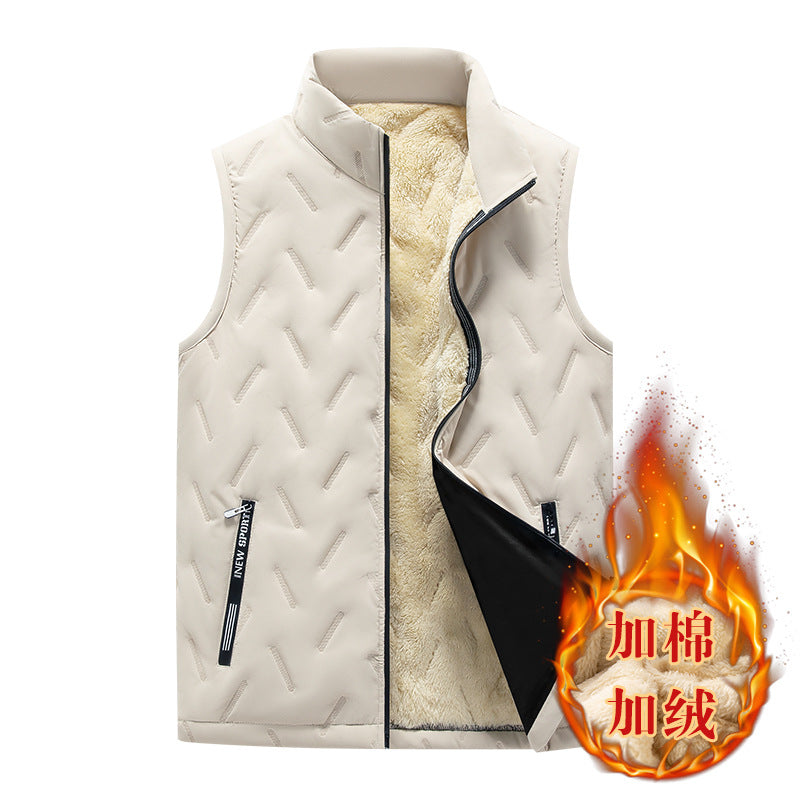 ✨️❄️Warme, lässige, ärmellose Steppweste für den Winter mit Fleecefutter