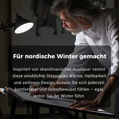 Gepolsterte Windjacke mit Kapuze für Herren