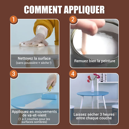 🪚 50% RABATT! 🌿 WASSERBASIERTE MÖBELFARBE - Geruchsneutral & Umweltfreundlich, Einfache Anwendung ohne Schleifen, Perfekt für Holzmöbel-Renovierung 🎨🛋️