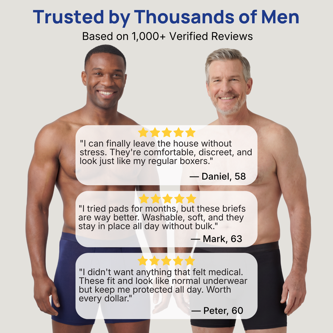 💪Men’s Ultra-Absorbent Incontinence Boxer Briefs