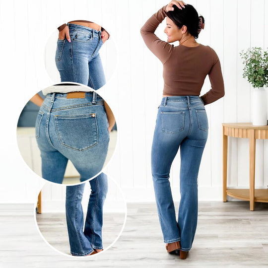 ❤️Holy Grail Bootcut-Jeans zur Bauchkontrolle👖