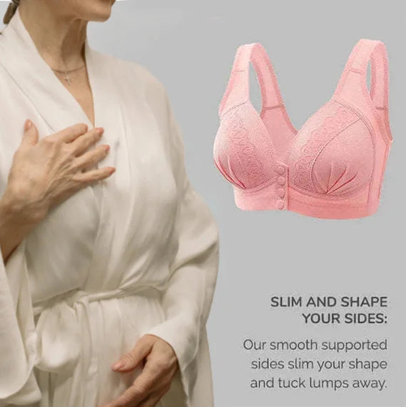 🌸 50% OFF – LIMITED TIME! 💖 Front Closure Cotton Bra ✨ Easy to Wear, Soft Support &amp; All-Day Comfort