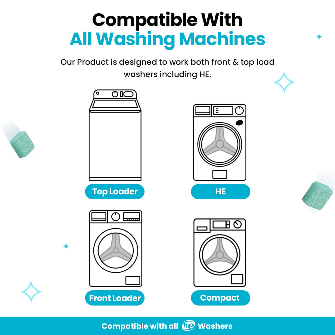 🔥 BUY 2 GET 1 FREE! 🧺 Washing Machine Cleaner ✨ Removes Odors, Residue &amp; Buildup for a Fresher Laundry Routine