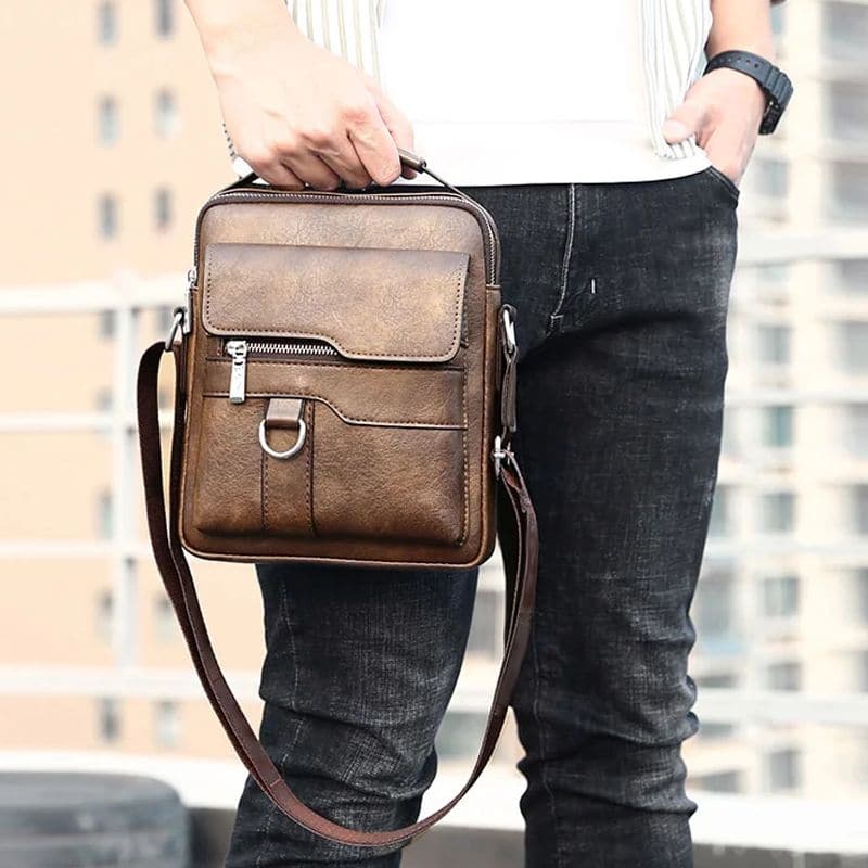 Portable shoulder bag for men