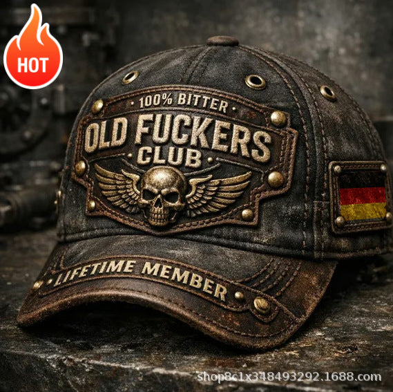 Old Fuckers Club Vintage bestickte Kappe